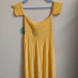 Off-the-Shoulder Yellow Maxi Dress [Never worn]